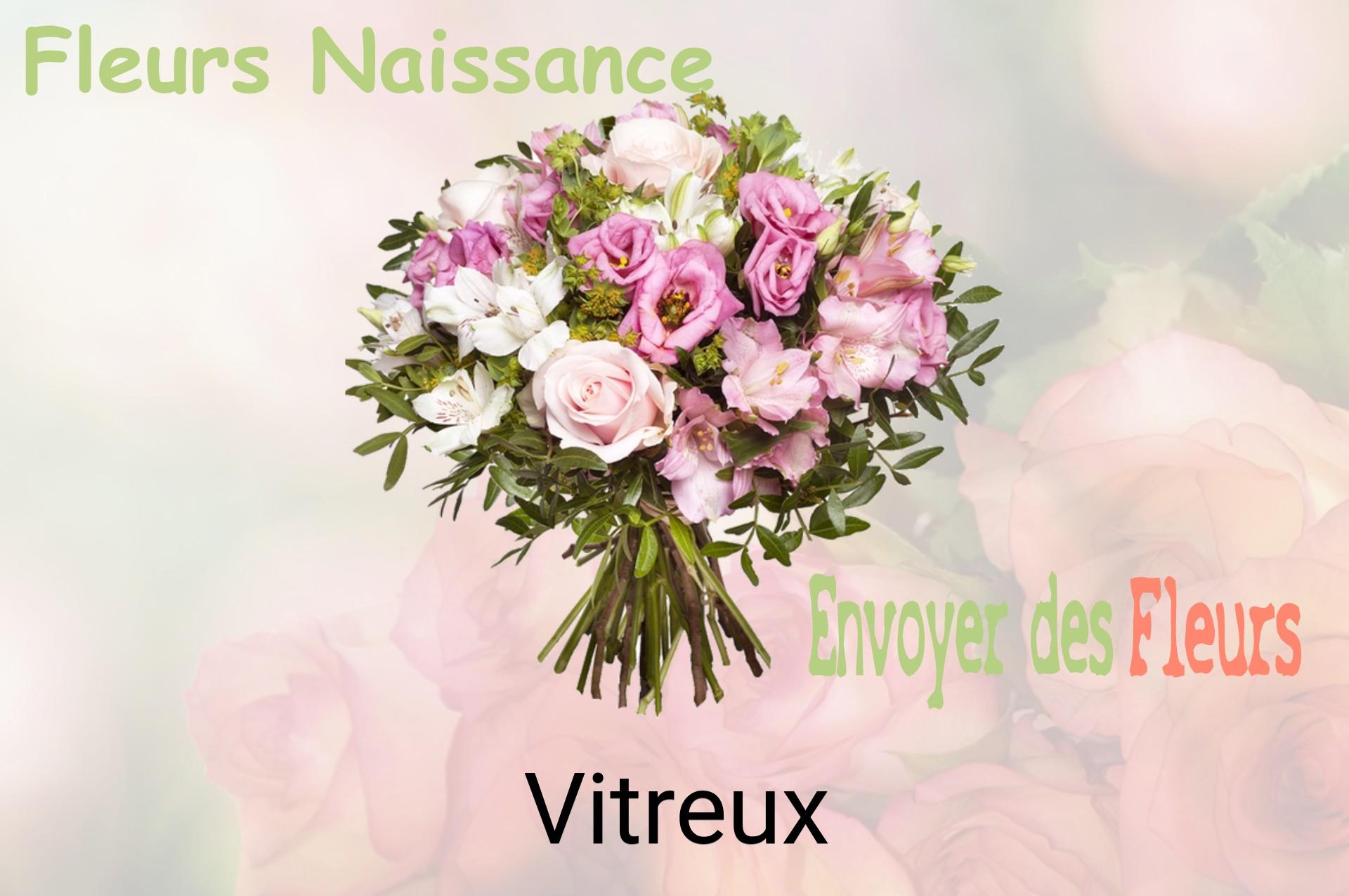 Bouquet de fleurs de naissance livré à Vitreux